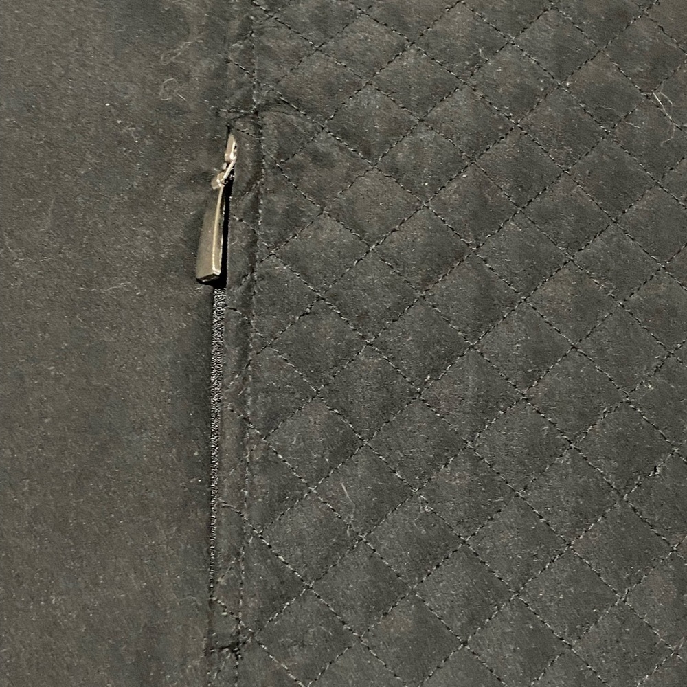 Karen Scott Sport Black Quilted and White Fleece Reversible Vest XL - Picture 3 of 13